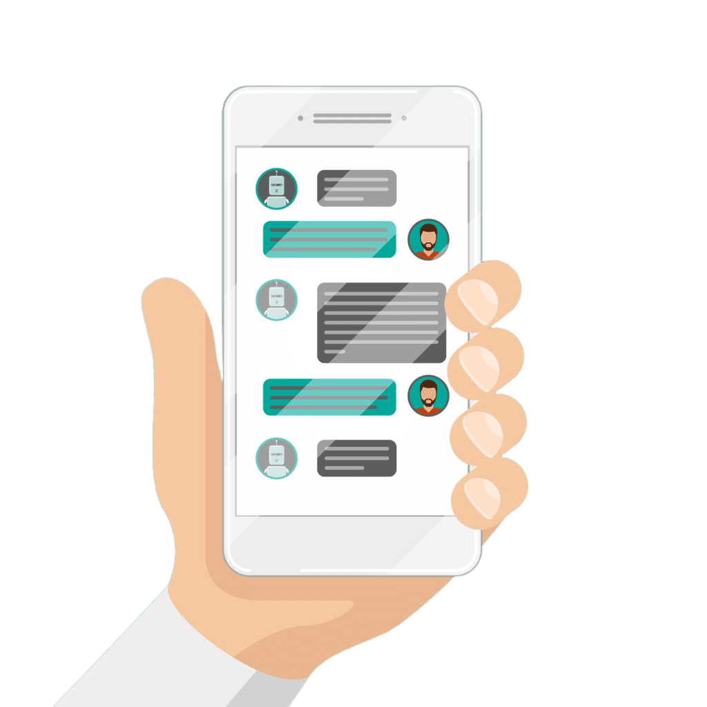 hombre-charlando-chatbot-ilustracion-telefono-inteligente